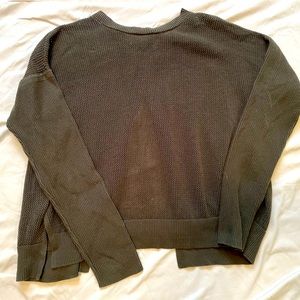 MPG open back crop sweater
